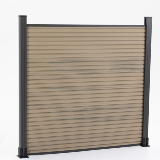 Composite Privacy house  wpc co-extrude fence panel boards decorative wood plastic composite Ornamental Fence