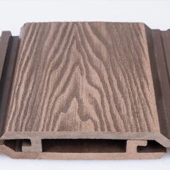Exterior decoration 3D pressed flower wood plastic wallboard wood grain wood plastic waterproof wallboard