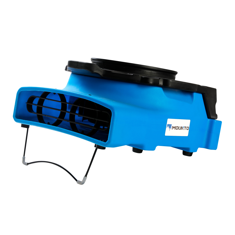 MOUNTO 1/4hp 1200CFM Low Profile Air Mover Floor Carpet Dryer Blower Fan for Water Damage Restoration, Air Circulation, Cooling, Drying