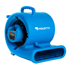 MOUNTO 1/3hp Air Mover & Carpet Dryer w/ Dual GFCI Outlet