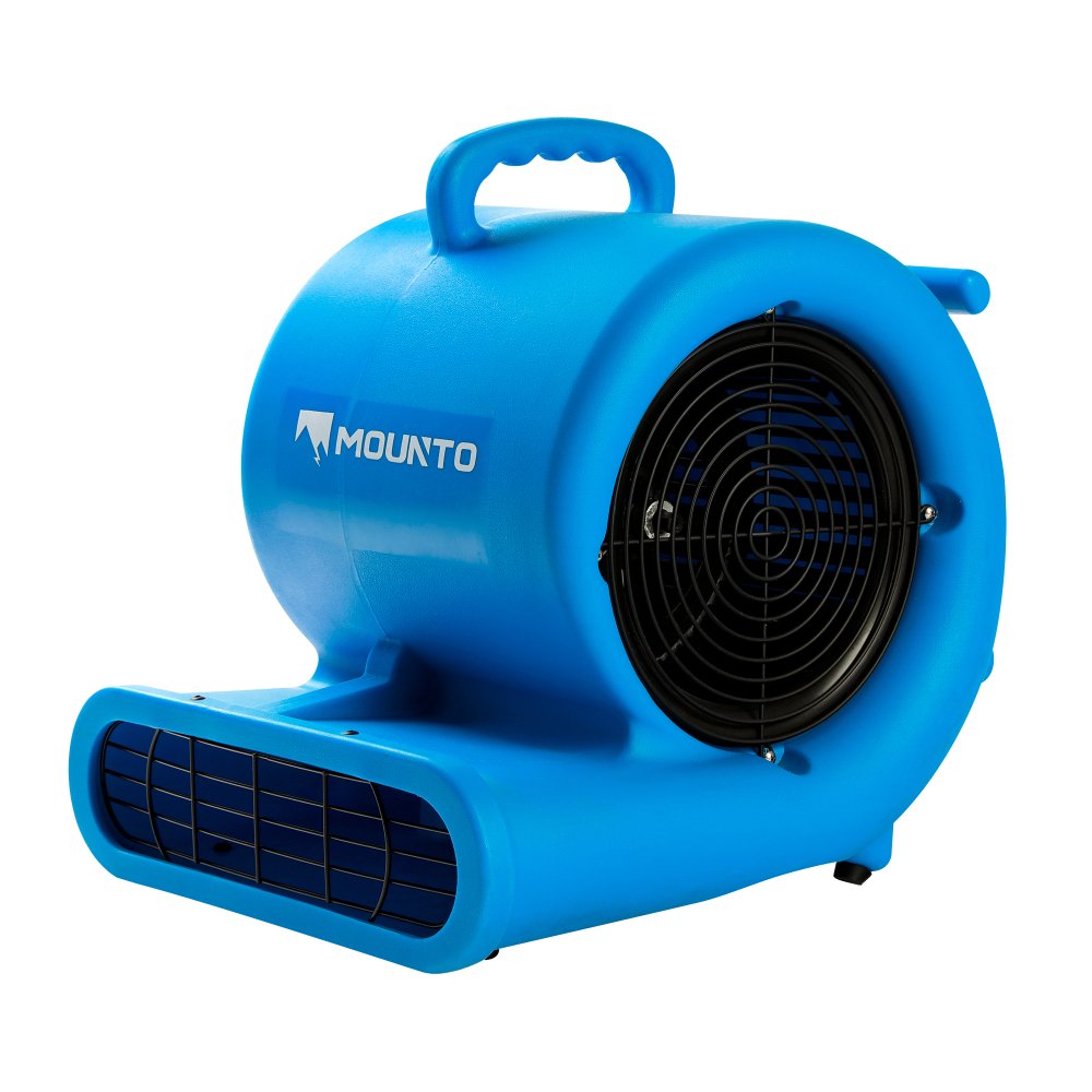 MOUNTO 1/3hp Air Mover Carpet Dryer w/ Dual GFCI Outlet