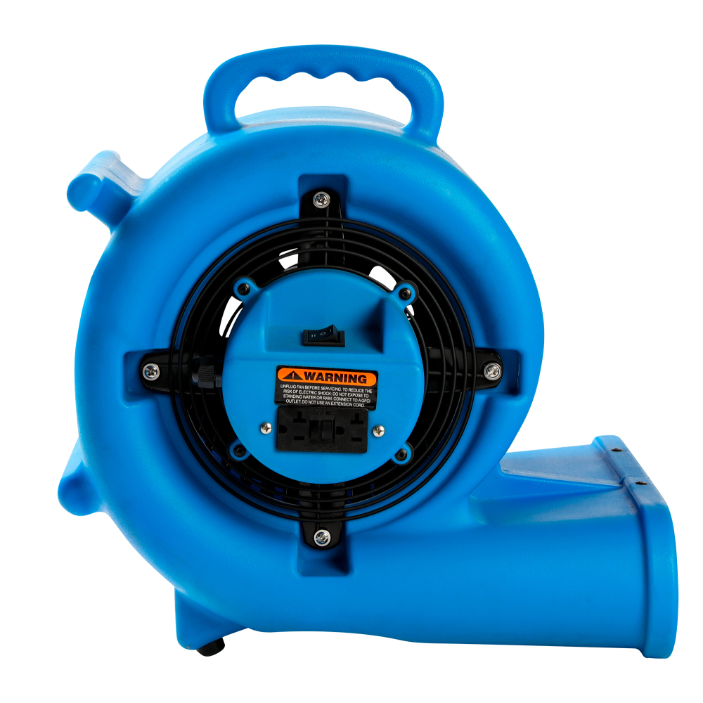 MOUNTO 1/3hp Air Mover Carpet Dryer w/ Dual GFCI Outlet