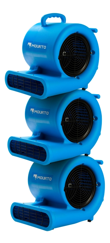 MOUNTO 1/3hp Air Mover Carpet Dryer w/ Dual GFCI Outlet