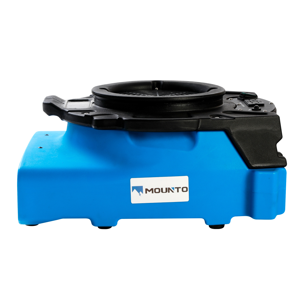 MOUNTO 1/4hp 1200CFM Low Profile Air Mover Floor Carpet Dryer Blower Fan for Water Damage Restoration, Air Circulation, Cooling, Drying