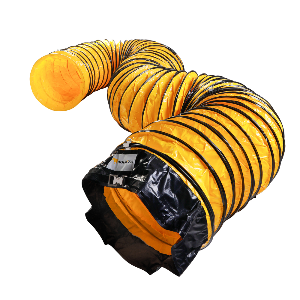 MOUNTO 25FT PVC Flexible Duct Hosing for 12" Exhaust Fan - Durable and Versatile Ventilation Solution