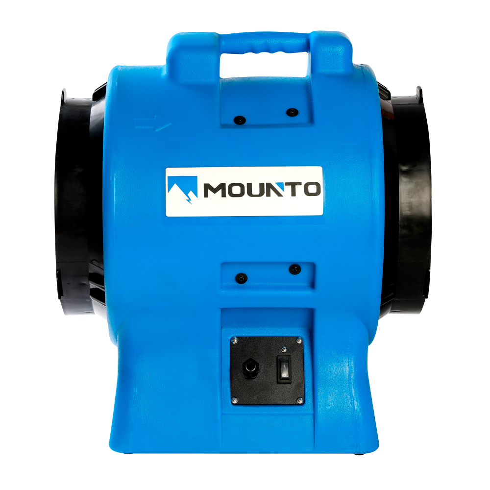 MOUNTO 1HP 3000CFM 12" Axial Blower Exhaust Fan for Confined Space Ventilation