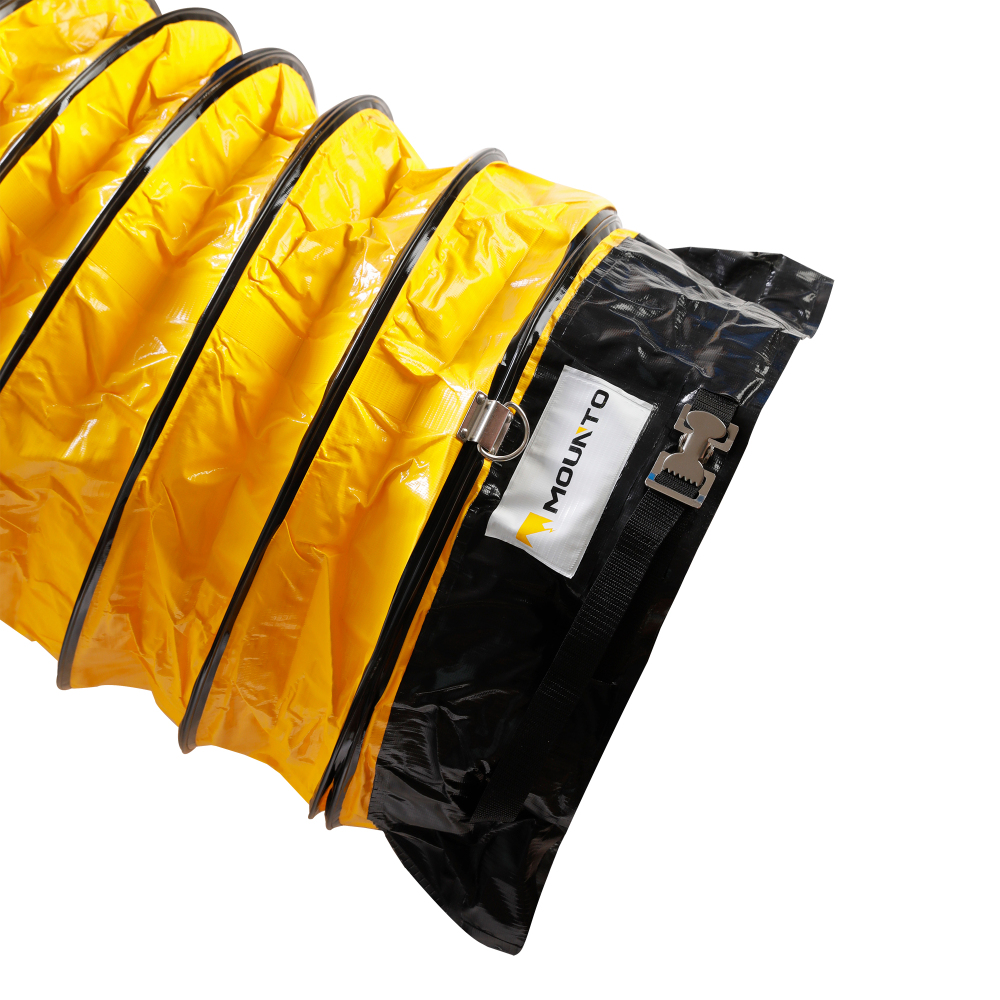 MOUNTO 25FT PVC Flexible Duct Hosing for 12" Exhaust Fan - Durable and Versatile Ventilation Solution