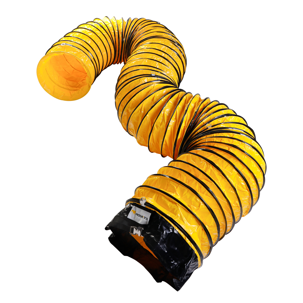 MOUNTO 25FT PVC Flexible Duct Hosing for 12" Exhaust Fan - Durable and Versatile Ventilation Solution