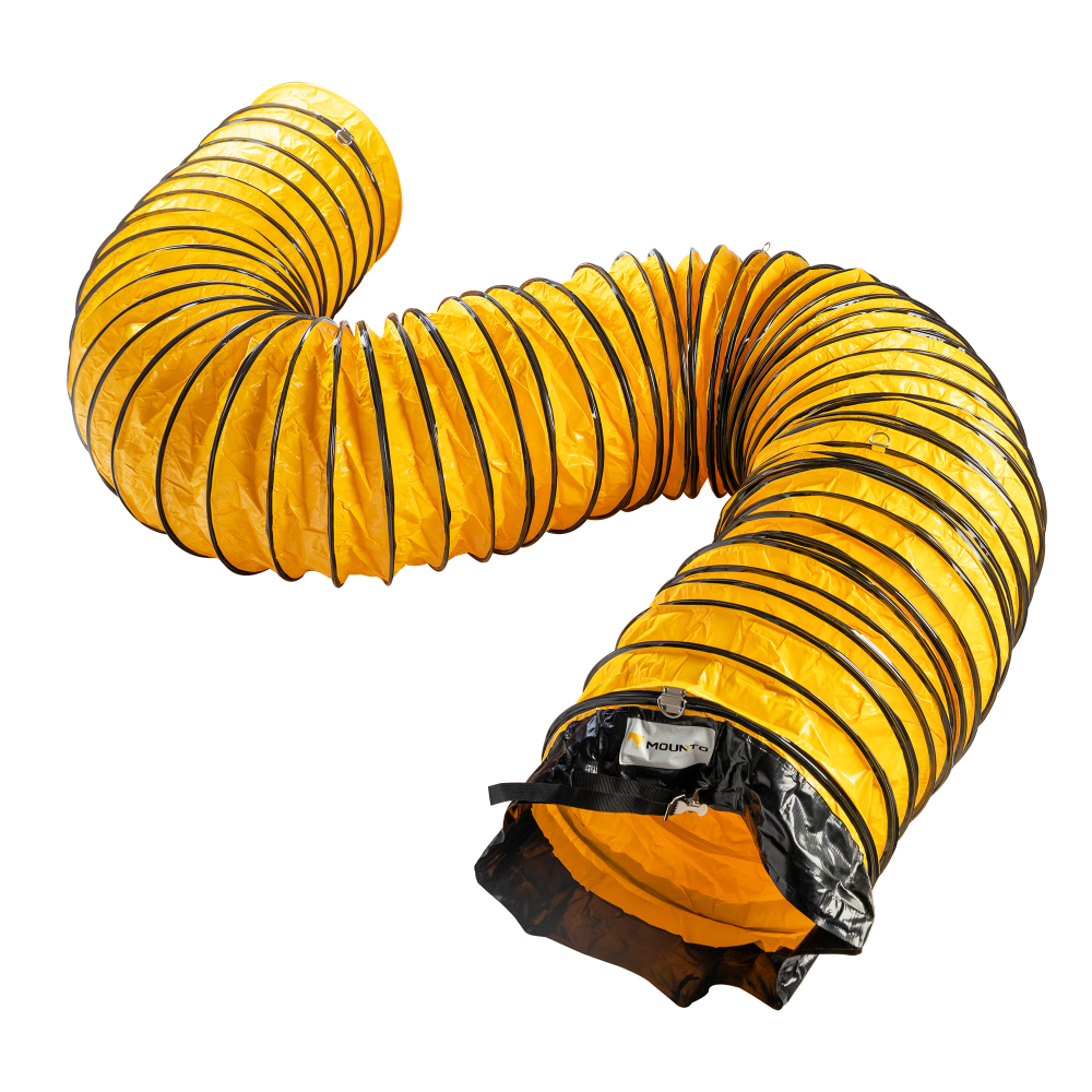 MOUNTO 25FT PVC Flexible Duct Hosing for 12" Exhaust Fan - Durable and Versatile Ventilation Solution