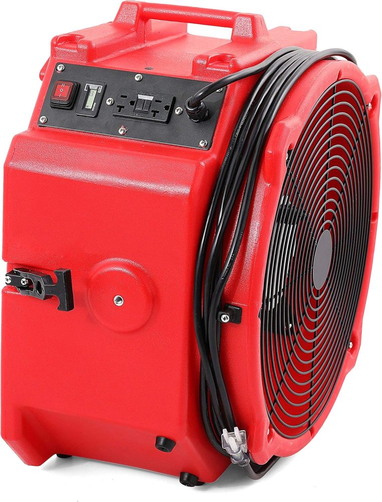 MOUNTO Red Air Mover Air Scrubber Dehumidifier Combo Package for Water Damage Restoration （ 2xDH95  20xAM30loc 5 AM25AX)