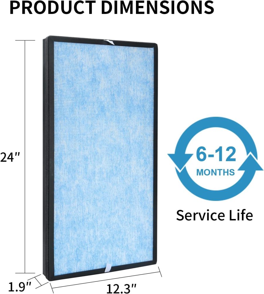 Mounto Replacement Filter Compatible for AF600/AF650 Whole House Air Purifier