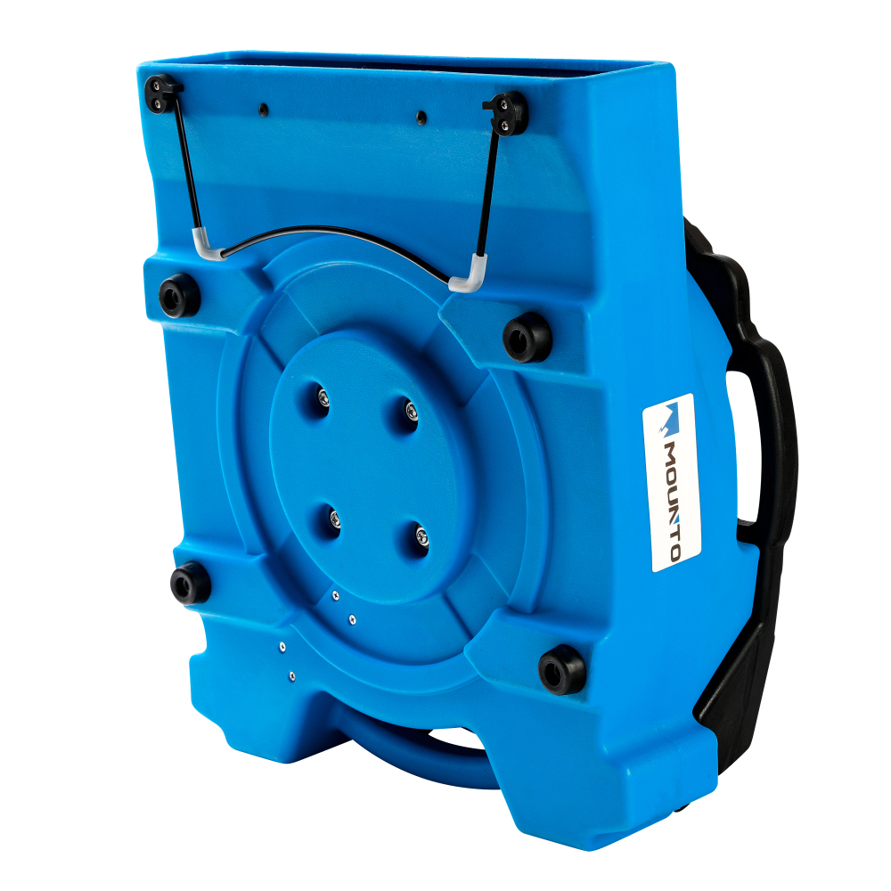 MOUNTO 1/4hp 1200CFM Low Profile Air Mover Floor Carpet Dryer Blower Fan for Water Damage Restoration, Air Circulation, Cooling, Drying