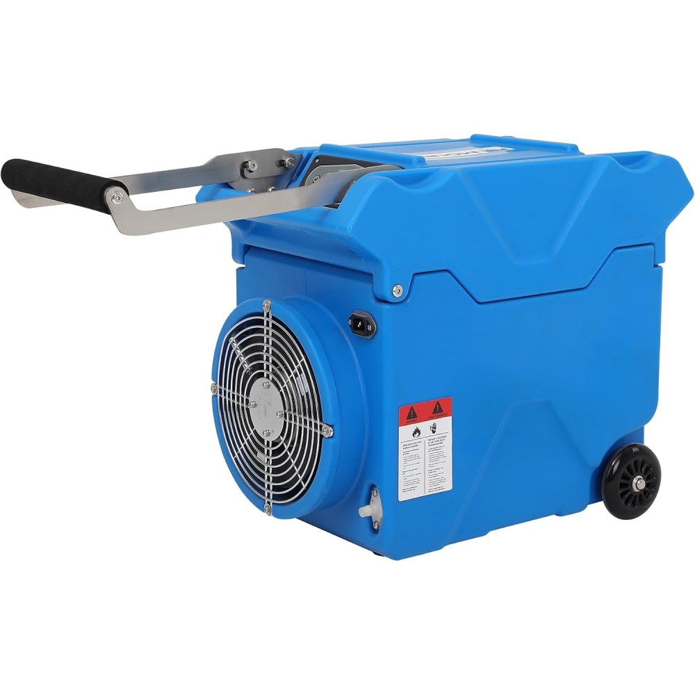 MOUNTO DH80W 150 pint commercial LGR dehumidifier with stainless handle and wheels