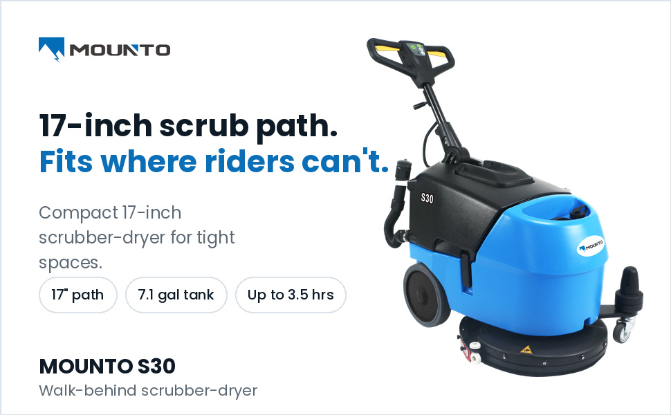 Cleans where the big machines can't