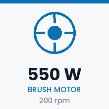 550W brush motor