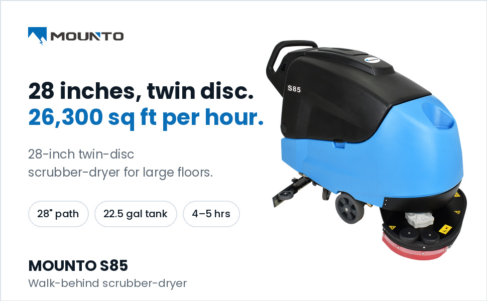 Twin discs, 28 inches, 26,300 sq ft an hour