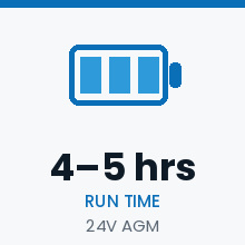 4&ndash;5 hours per charge