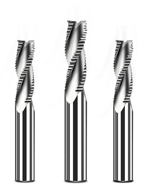 CNC Milling Tools HRC62 Tungsten Carbide Thread End Mill 3 Flutes