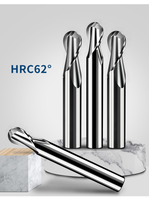 Cnc Machine Tungsten Carbide tool Ball Nose End Mill for Aluminum