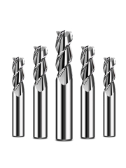 Aluminum Cnc Three Flutes Carbide Tungsten Steel  Round Nose End Mill