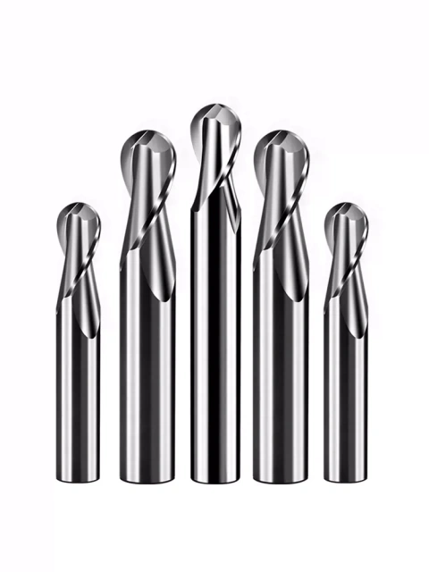 High Hardness Ball Nose End Mill Tungsten carbide Milling Cutter For Aluminum
