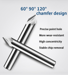 Solid Carbide Chamfer End mill 60/90/120 Degree Chamfering Tool