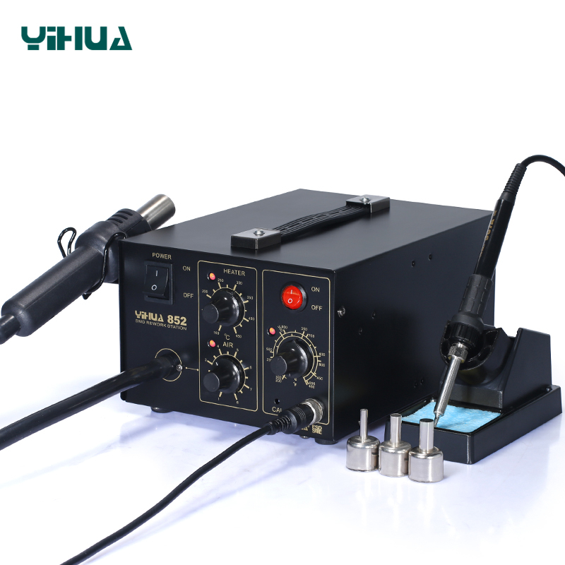 YIHUA 852/852D/852D+/852D+SE Diaphragm Pump Type 2 in 1 Soldering Rework Station
