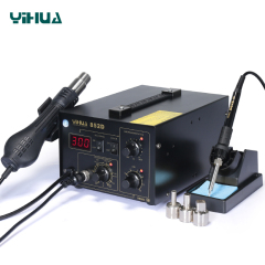YIHUA-852/852D/852D+ Series 2 in 1 fan type Hot Air Rework Station with Soldering Iron