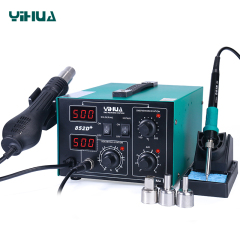 YIHUA-852/852D/852D+ Series 2 in 1 fan type Hot Air Rework Station with Soldering Iron