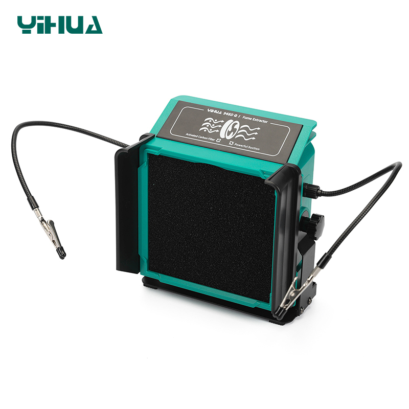 YIHUA 948DQ-I/948DQ-II/948DQ-III Digital Display Multiple Functions Smoke Vacuum Absorb Soldering Iron Fume Extracting Soldering Station Fume Extractor