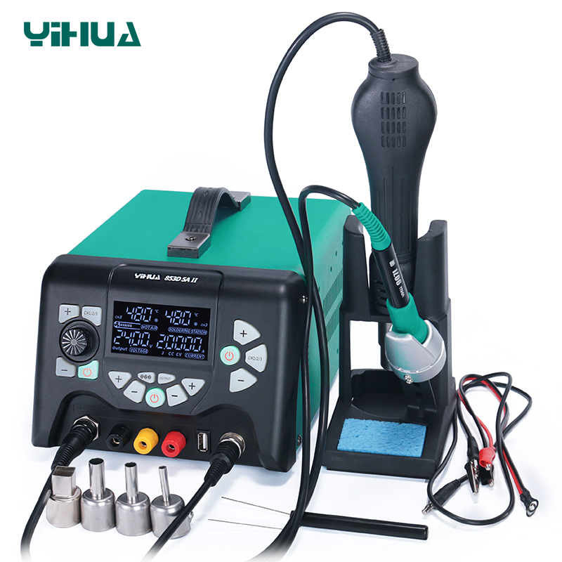 YIHUA-853DA/853D Series/853D+/853DUSB series Soldering Rework Station with Power Supply