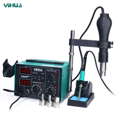 YIHUA-852D++ Iron Solder Desoldering Welding Hot Air Handle Bracket Holder Soldering Repair Tool Rework Soldering Iron Station