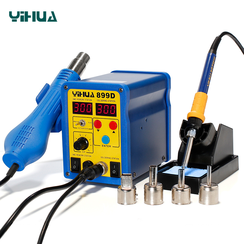 YIHUA 899D/899D+ professional repair machine hot air BGA rework soldering station >= 300 pieces