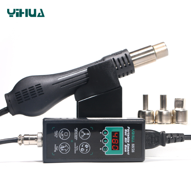 YIHUA 8858/8858-I/8858-V Temperature Controlled Cellphone Repair High Power Portable Hot Air Rework Station