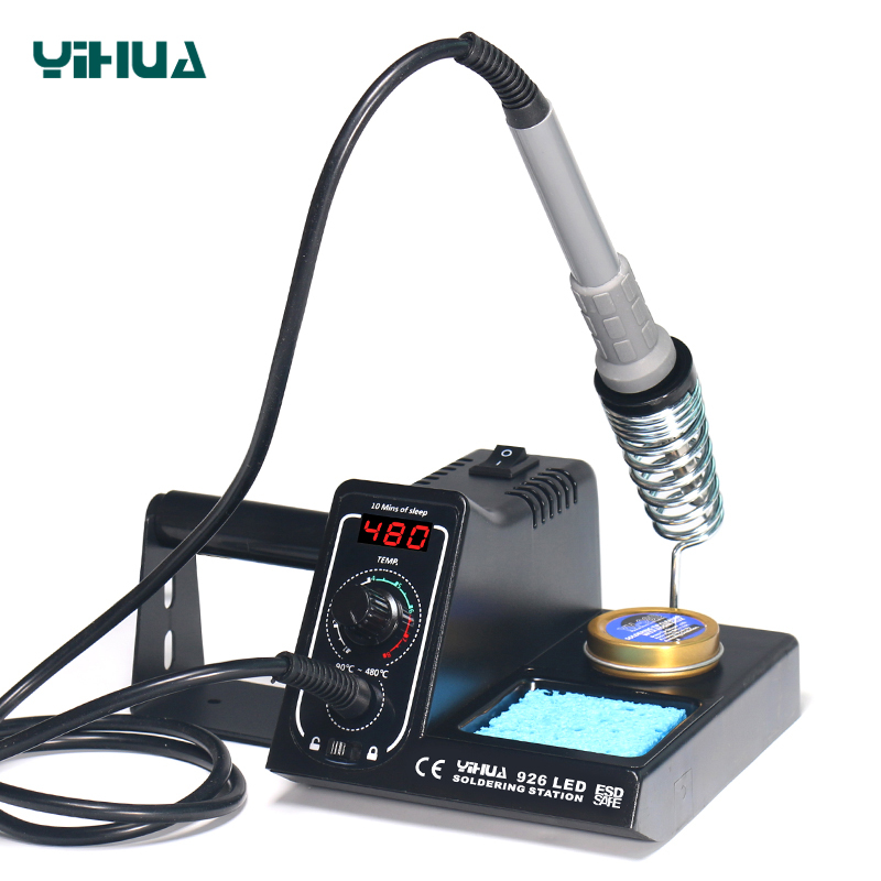 YIHUA 926/926LED/926LED-II/926LED-III/926LED-IV Digital Soldering Iron Station Helping Hands Welding Adjustable Precise Temperature Soldering Iron Station