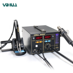 YIHUA 968DB+/968DA+-iii/968DA++ 3 in 1 soldering Rework Station machine mobile phone bga hot air soldering rework station
