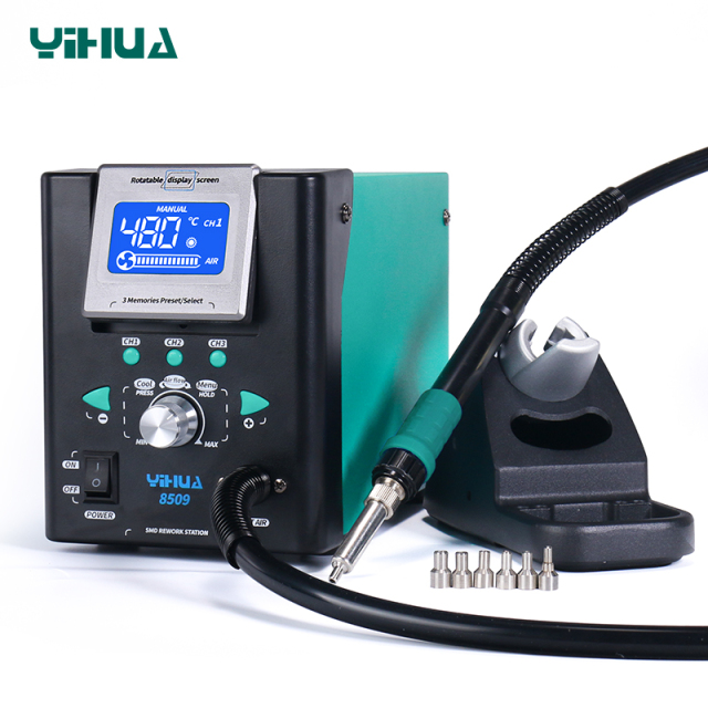 YIHUA 8509 ESD Safe Hot Air Gun Soldering Station Desoldering Chips