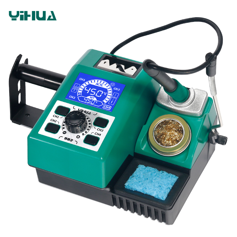 YIHUA 982 Precision Soldering Iron Station Kit with Digital LCD Display fast heating soldering station