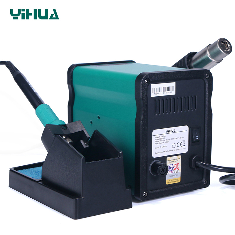 YIHUA-898BD/898BD+ 2 in1 heat gun rework station hot air and soldering station