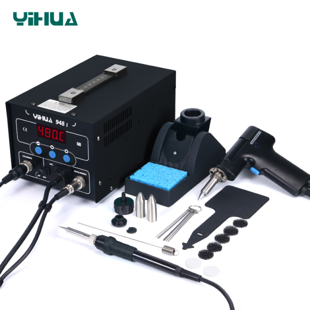 YIHUA 948/948-I Solder Welding Tools Repair Desoldering Gun Suck Tin Vacuum Multi Function Adjustable soldering iron BGA Rework Desoldering soldering station