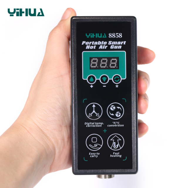 YIHUA 8858 Temperature Controlled Cellphone Repair High Power Portable Hot Air Rework Station