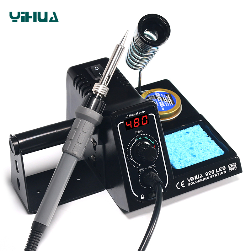 YIHUA 926/926LED/926LED-II/926LED-III/926LED-IV Digital Soldering Iron Station Helping Hands Welding Adjustable Precise Temperature Soldering Iron Station