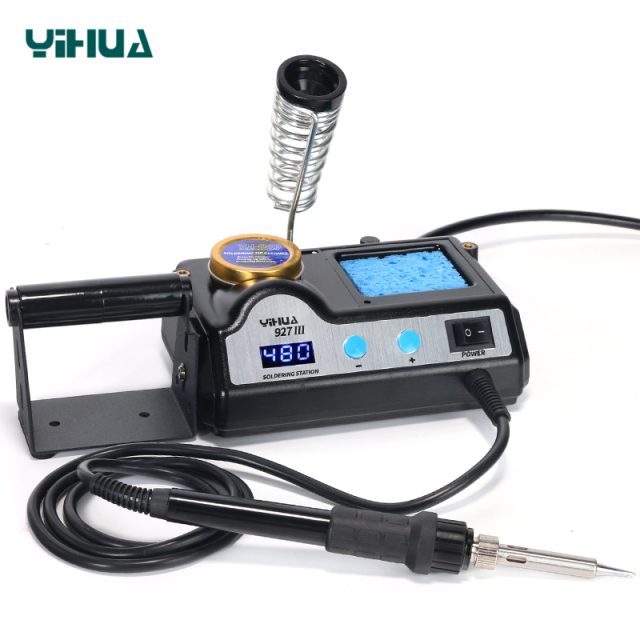 YIHUA 927-III Adjust Temperature Soldering Iron Station Function Welding Repair Tools Solder Roll Holder Iron Soldering Station