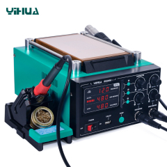 YIHUA 853AAA-I basic version /853AAA-I upgrade version digital SMD soldering desoldering hot air gun preheat BGA rework soldering station