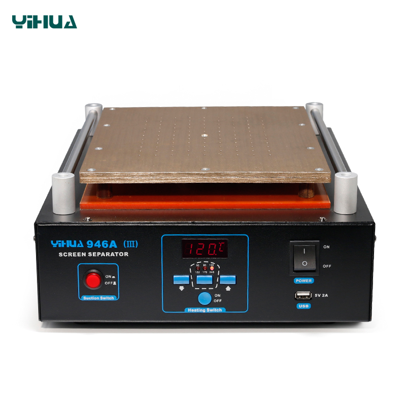 YIHUA 946A III LCD touch screen glass separator machine for mobile repair screen repair separator preheating station