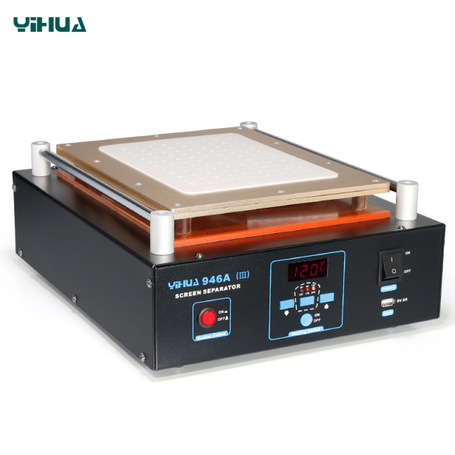 YIHUA 946A III LCD touch screen glass separator machine for mobile repair screen repair separator preheating station