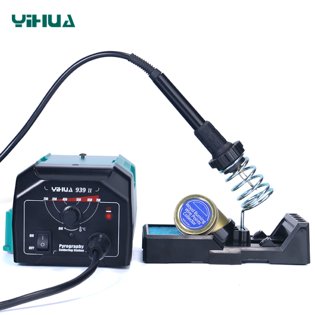 YIHUA 939-II Intelligent Working Indicator Constant temperature Pyrography Soldering Station Temperature Adjustable DIY Wood Burning Tools