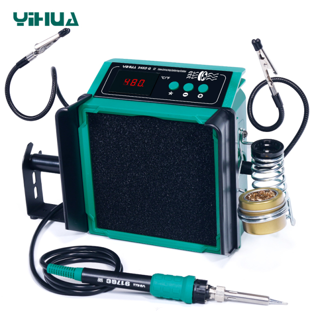 YIHUA 948DQ-II Digital Display Multiple Functions Smoke Vacuum Absorb Soldering Iron Fume Extracting Soldering Station