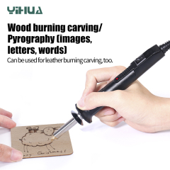 YIHUA 930-III Pyrography pen set soldering Burner tools Wood Burning Tools Kit