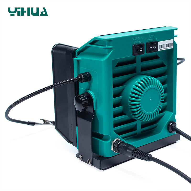 YIHUA 948DQ-III Digital Display Multiple Functions Smoke Vacuum Absorb Soldering Iron Fume Extracting Soldering Station Fume Extractor